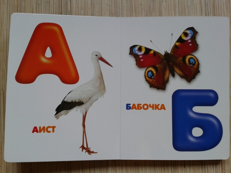 Живой алфавит с крупными буквами