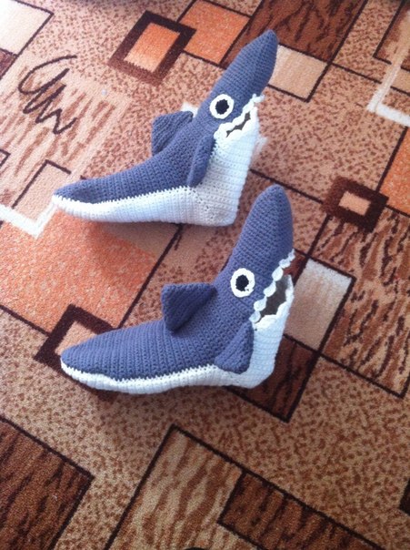 схема вязания спицами носки акула - Google Drive