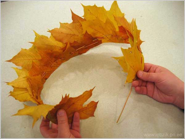 Венок из осенних листьев своими руками - подборка мастер-классов