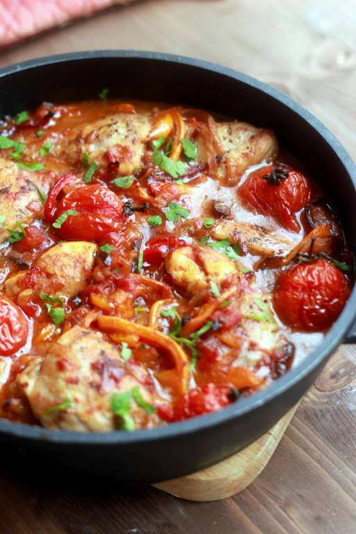 Курица в Баскском стиле с картошкой