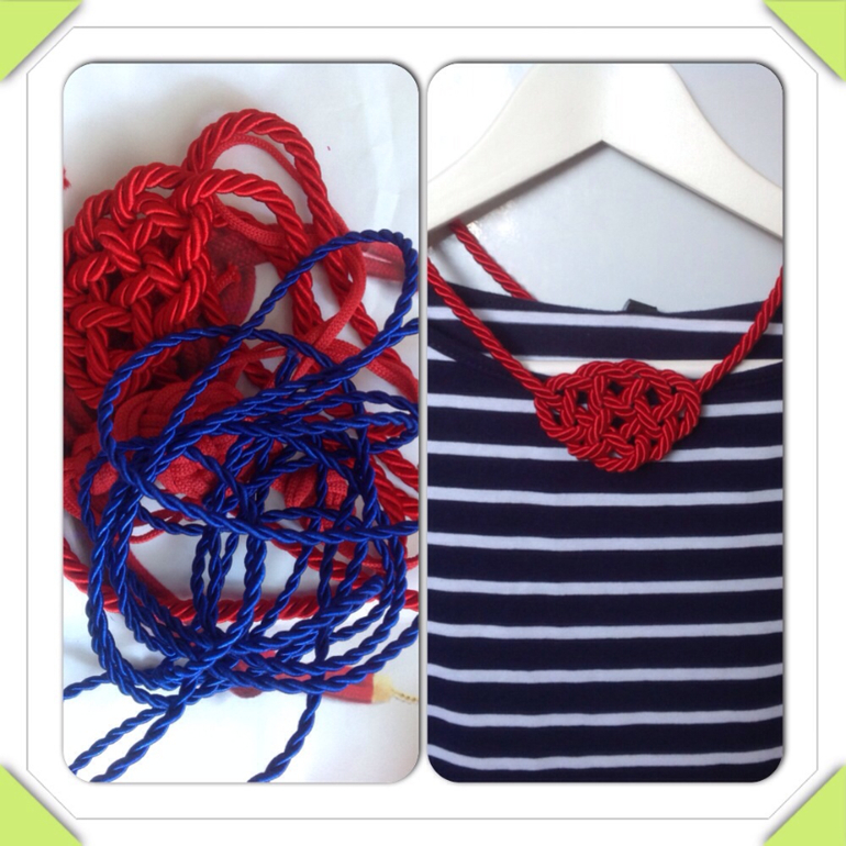 Колье из шнуров