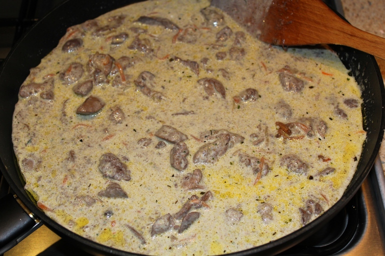 Печенка из индейки со сметаной рецепт с фото