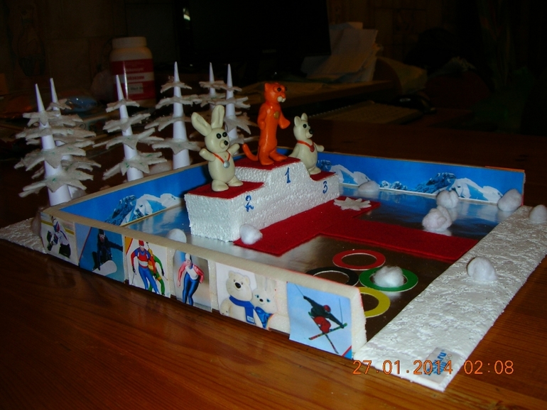 А вот и наша поделка в детский садик к Олимпиаде 2014