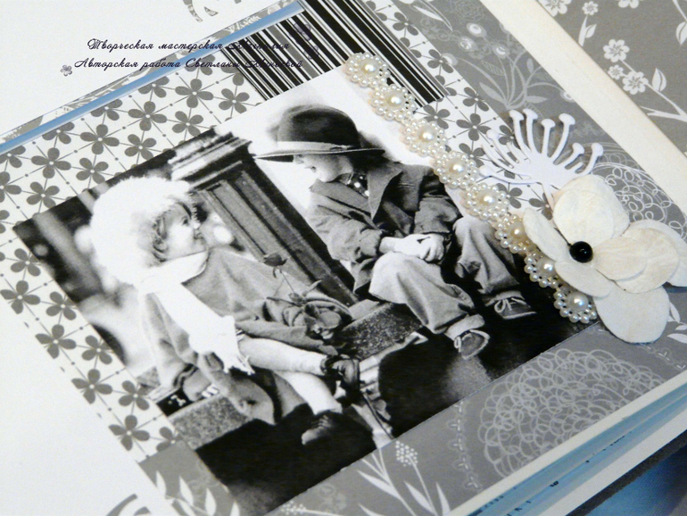 Свадебный комплект в черно-белой гамме