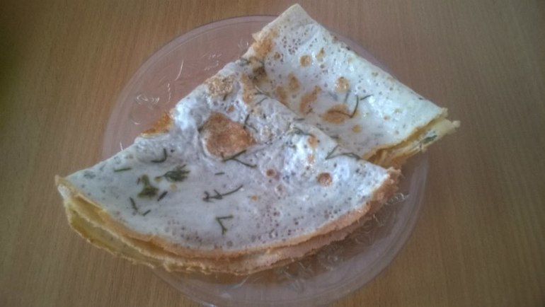 Яичные блинчики.