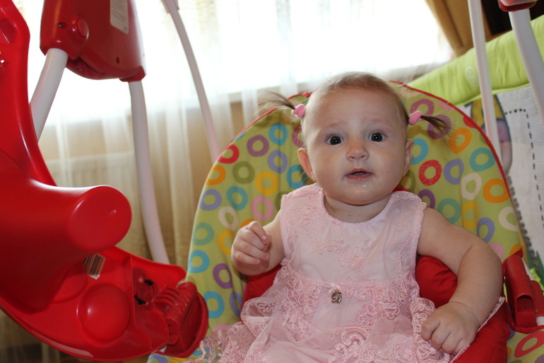 Нам 6 месяцев!Выросла моя принцесска!