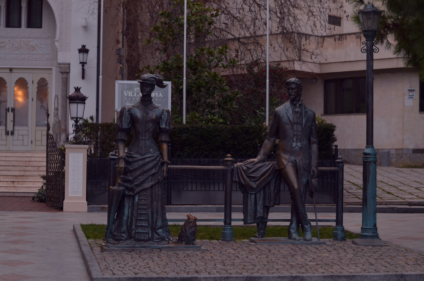 Ялта,набережная,февраль)