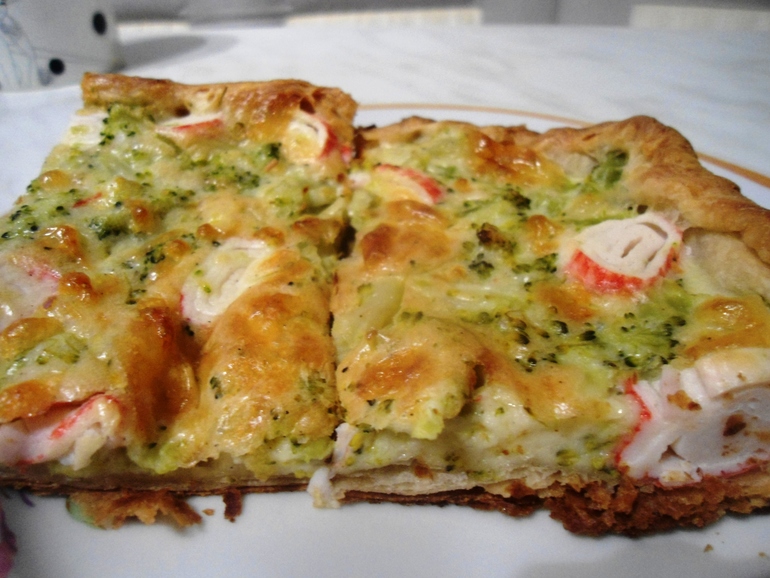 Пирог с брокколи