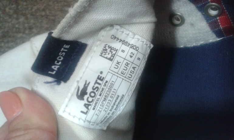 отдам б/у кеды мужские LACOSTE р-р 42. Метро Белорусская, 15 минут пешком.