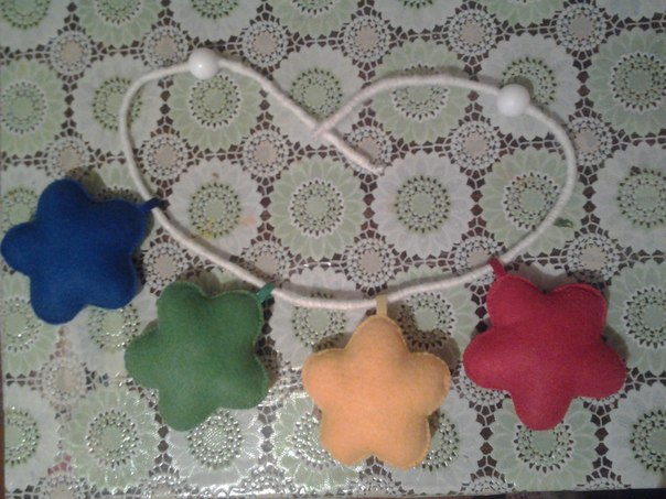 Растяжка на кроватку будущему сыночку