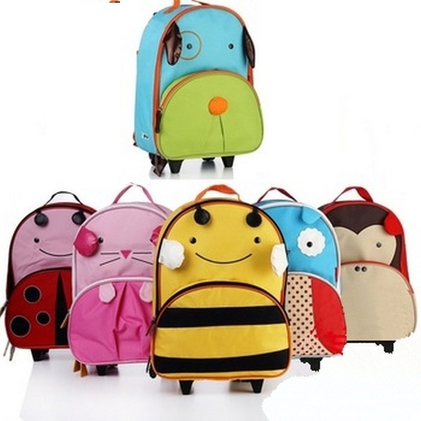 Zoo Luggage детский чемодан на колесах с выдвижной ручкой. 1550р