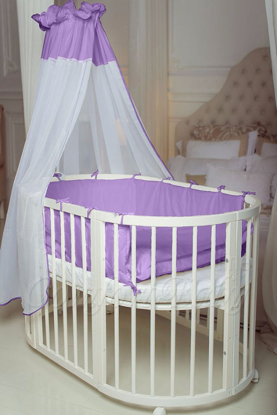 КРОВАТКА- ТРАНСФОРМЕР "COMFORT BABY" .Цена: 25 000 руб.  ХАРАКТЕРИСТИКИ:  возраст детей: 0-5 лет  габариты модели (Д х Ш х В): 1) колыбельки: 78*76*81 см  2) овальной кроватки: 128*76*81 cм  матрас приобретается отдельно.  максимальная нагрузка: 120 кг  Материал: изготавливается только из настоящего массива бука высшего сорта.  сборка: кровать в разобранном виде, простота сборки, инструкция по сборке на русском языке  продукция сертифицирована  производство: Россия  гарантия: 2 года   Дополнительные характеристики: 4 положения по высоте (расстояние положения дна от пола без колес: 1см, 12см, 37см, 57см; расстояние между отверстиями снизу-наверх: 12см, 15см, 20см.); 3 прутика - съемные.  КОНМПЛЕКТАЦИЯ:  1-я ступень - круглая кроватка  2-я ступень - овальная кроватка  3-я ступень - диванчик  4-я ступень - манеж  5-я и 6-я ступени - 2 кресла и столик  7-я ступень - пеленальный столик  ДОПОЛНИТЕЛЬНЫЕ ОПЦИИ:  Комплект постельный "Classic" +6950 руб.  Комплект постельный "Colorit" + 11990 руб.  Фирменный держатель для балдахина +790 руб.  Комплект цельных матрасов " Холкон"/ "Кокос" (круглый+овальный) +8490 руб  Маятник "ComfortBaby Pendulum" 2 в 1+6990 руб.