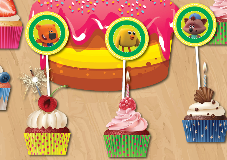 топперы для сладкого стола мимимишки