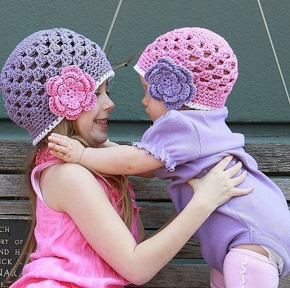 Весенние шапочки под заказ.