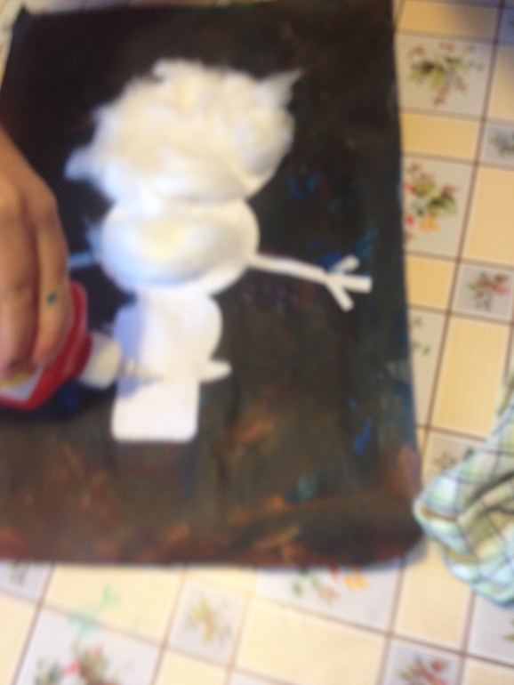 День 9 снеговик на скорую руку