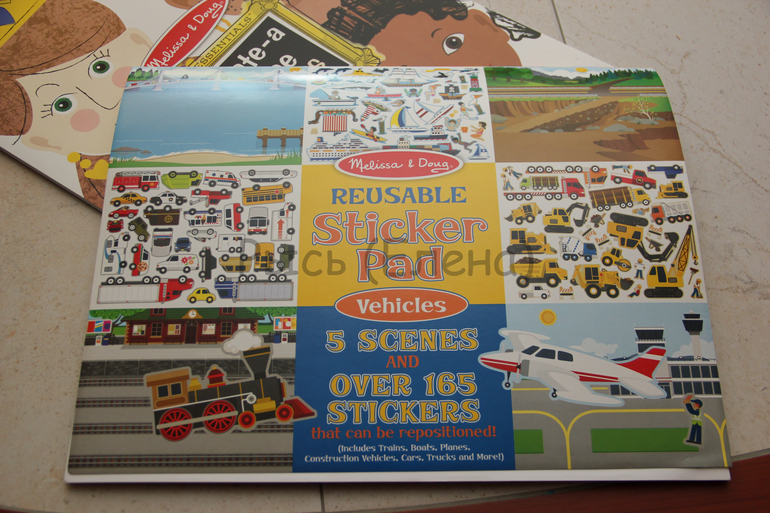 Наклейки, альбом Лица и штампы от Melissa&Doug;