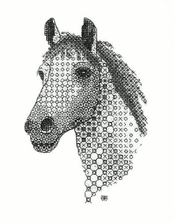 Blackwork, чёрная вышивка