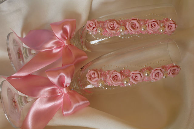 Свадебные бокалы и аксессуары под заказ по Германии и Европе