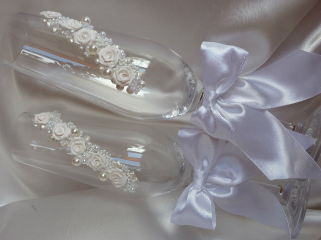 Свадебные бокалы и аксессуары под заказ по Германии и Европе