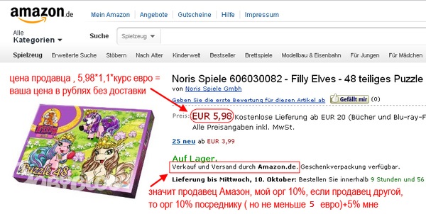 Игрушки,автокресла ,куклы из Германии -Амазон (немецкий)