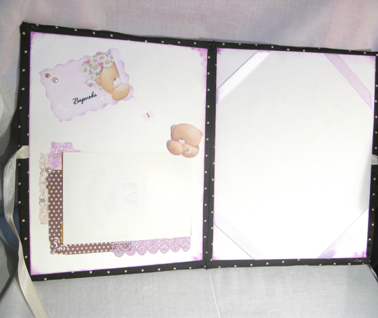 Папка для свидетельства для девочки