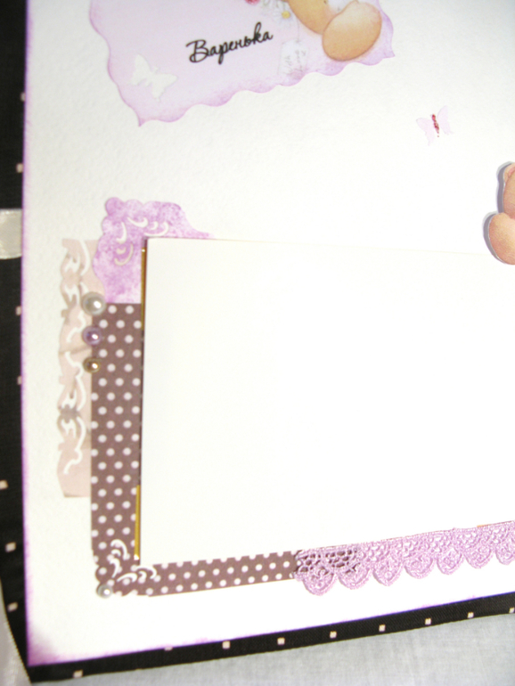 Папка для свидетельства для девочки