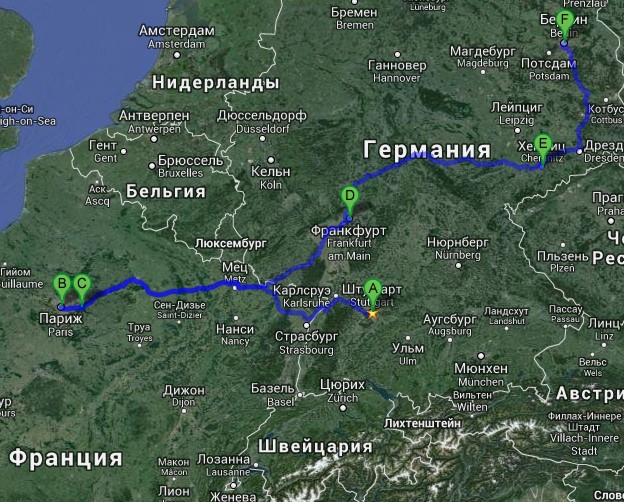 Планирование нашего евро трипа с детками