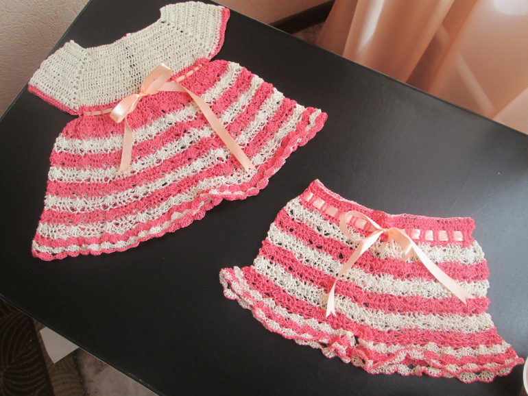 Продолжаю учиться вязать крючком))