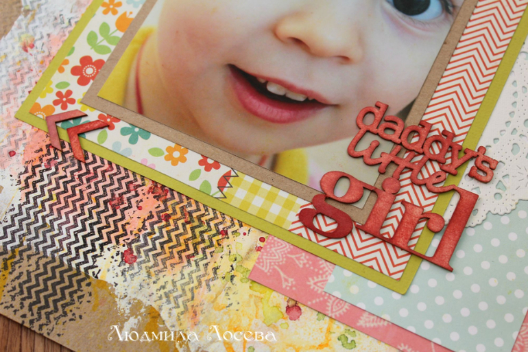 Страничка про глазки или первый опыт в Mixed Media