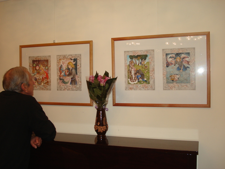 Открытие выставки иллюстраций Ольги Ионайтис