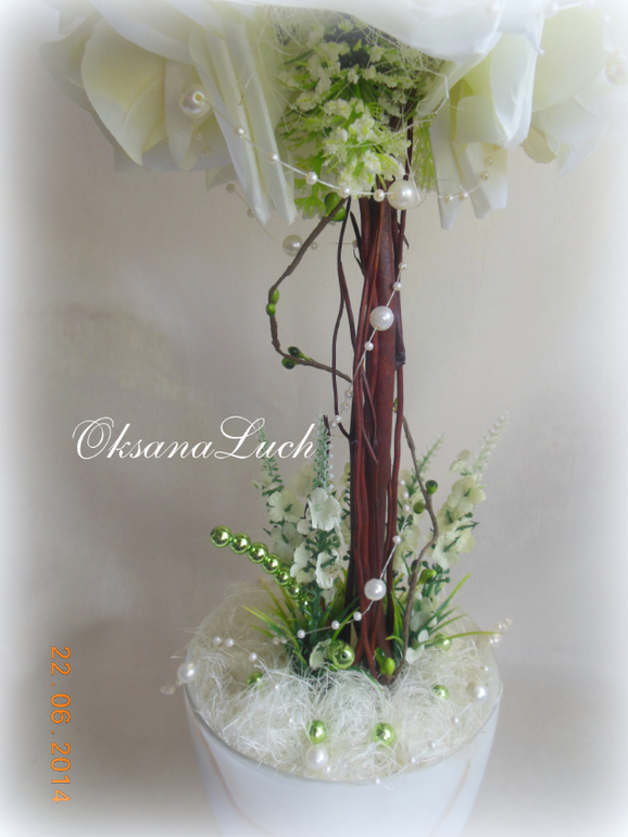 Новое дерево - топиарий "С нежностью в сердце".