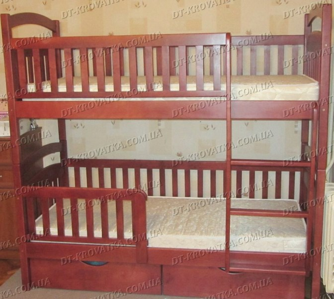 Как вам такая двухярусная кровать?Карина-Люкс