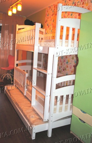 Как вам такая двухярусная кровать?Карина-Люкс