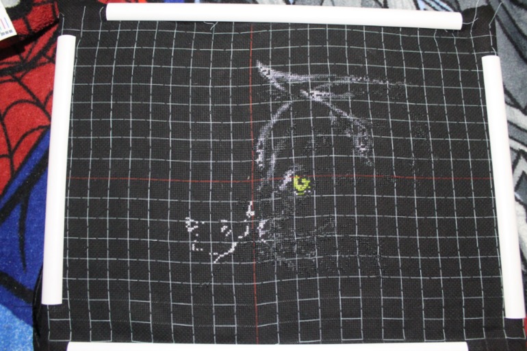 Знакомство , этапы вышивания