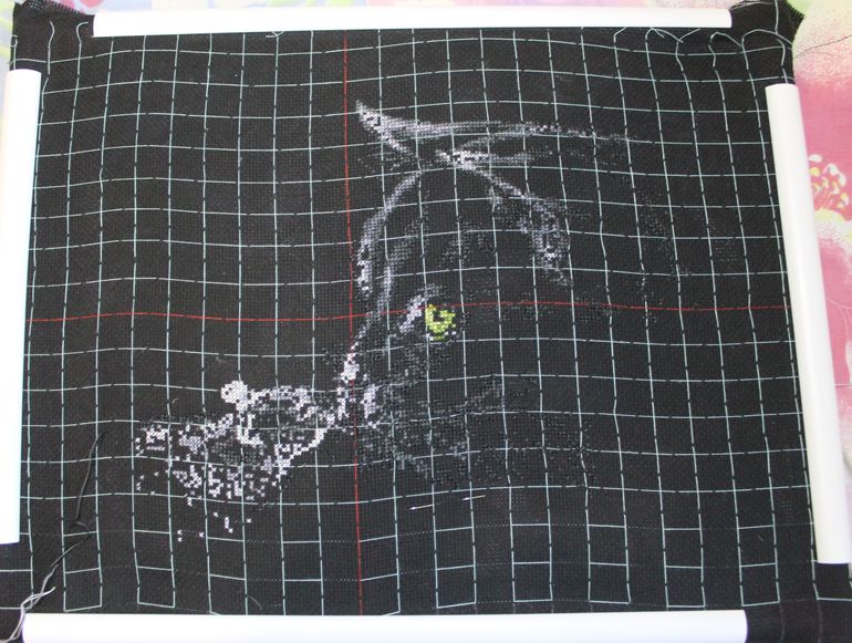 Знакомство , этапы вышивания