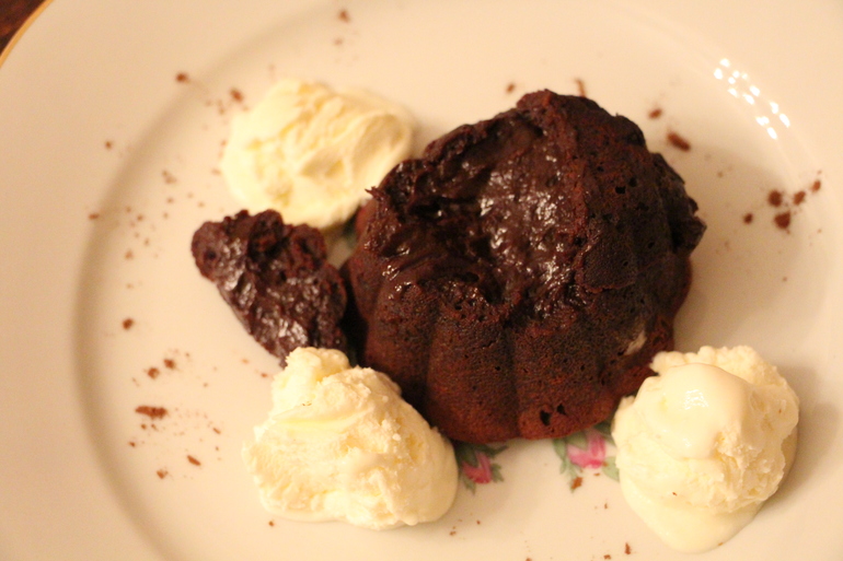 Шоколадный фондан