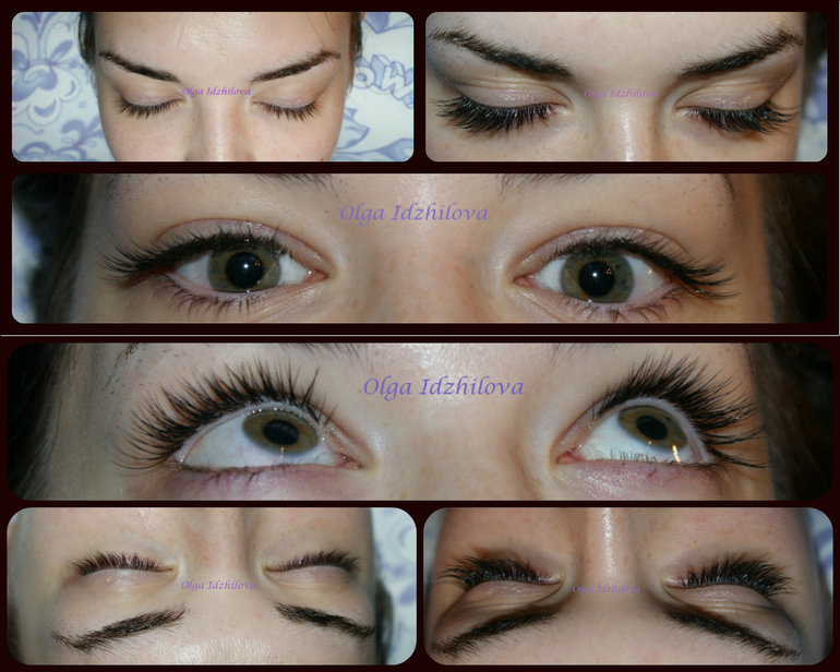 Моя первая работа. Реснички для сестрички)))