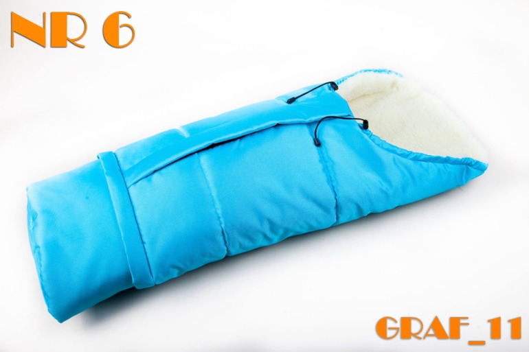 Конверт-мумия на натуральной овчине из Польши