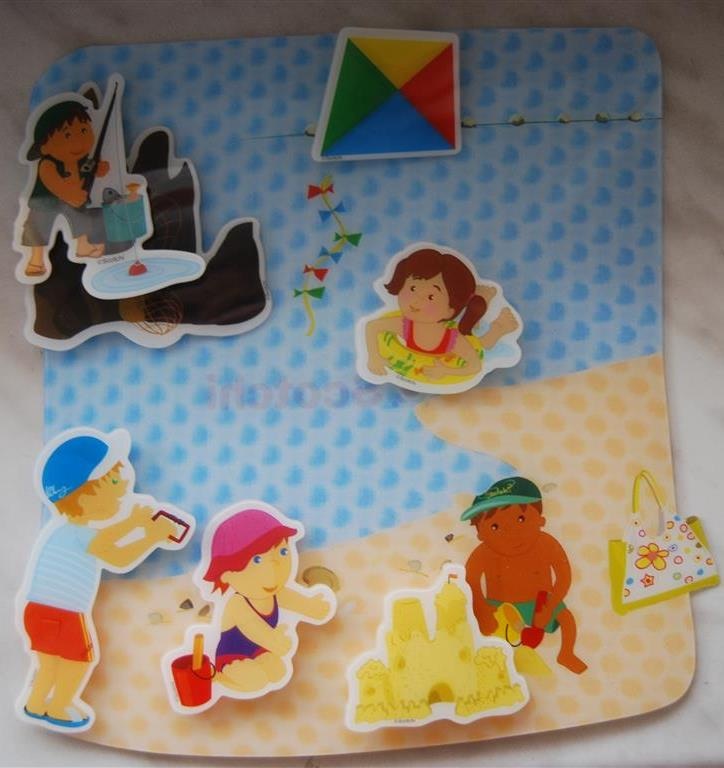 На пляже: развивающая 3D игра-паззл на липучках от Scotchi