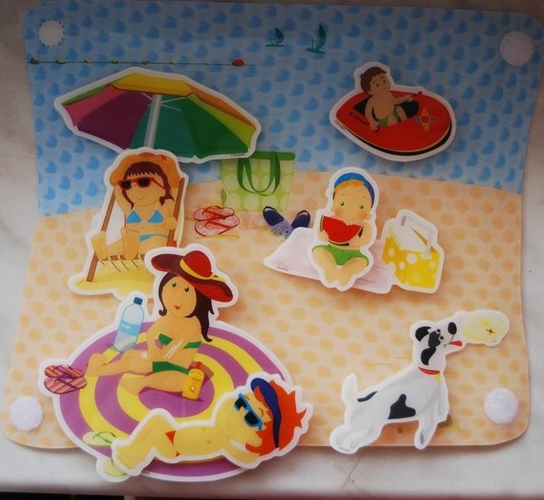 На пляже: развивающая 3D игра-паззл на липучках от Scotchi