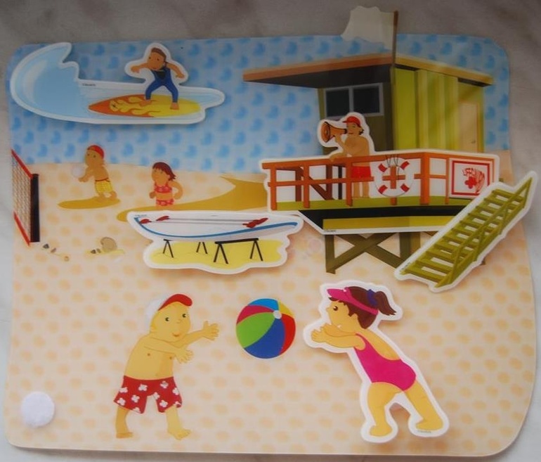 На пляже: развивающая 3D игра-паззл на липучках от Scotchi