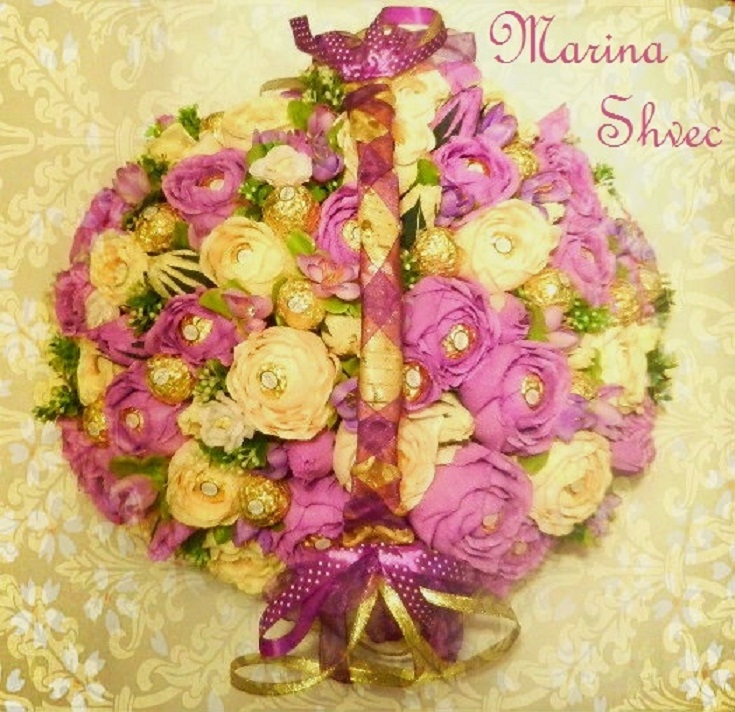 Предлагаю сделать для вас букеты и композиции из конфет =)