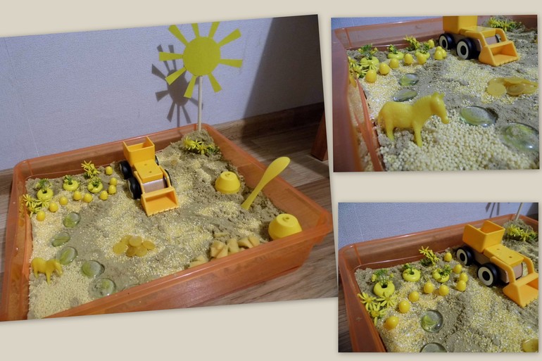 Повторяем цвета. Сегодня желтый