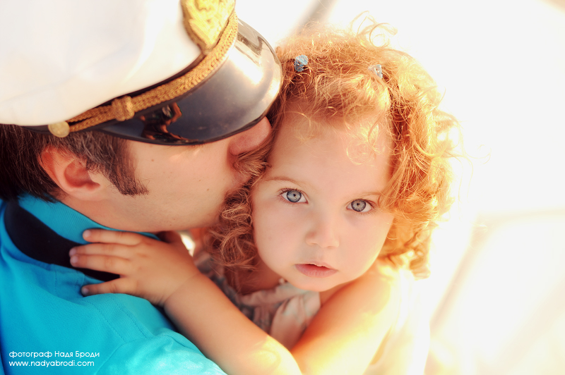 Семейная съемка на яхте, Москва лето 2013