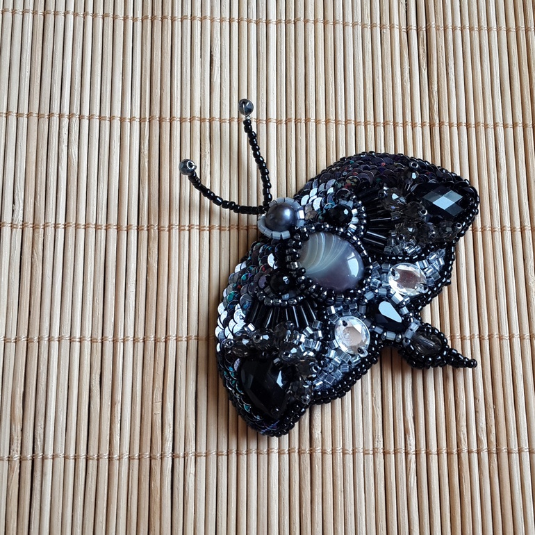 Брошь "Ночной мотылек"