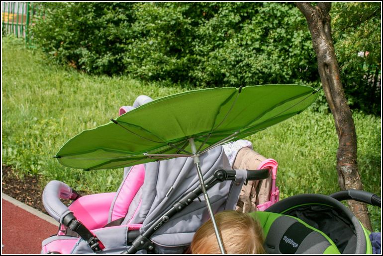 Универсальный зонт для коляски, отзыв