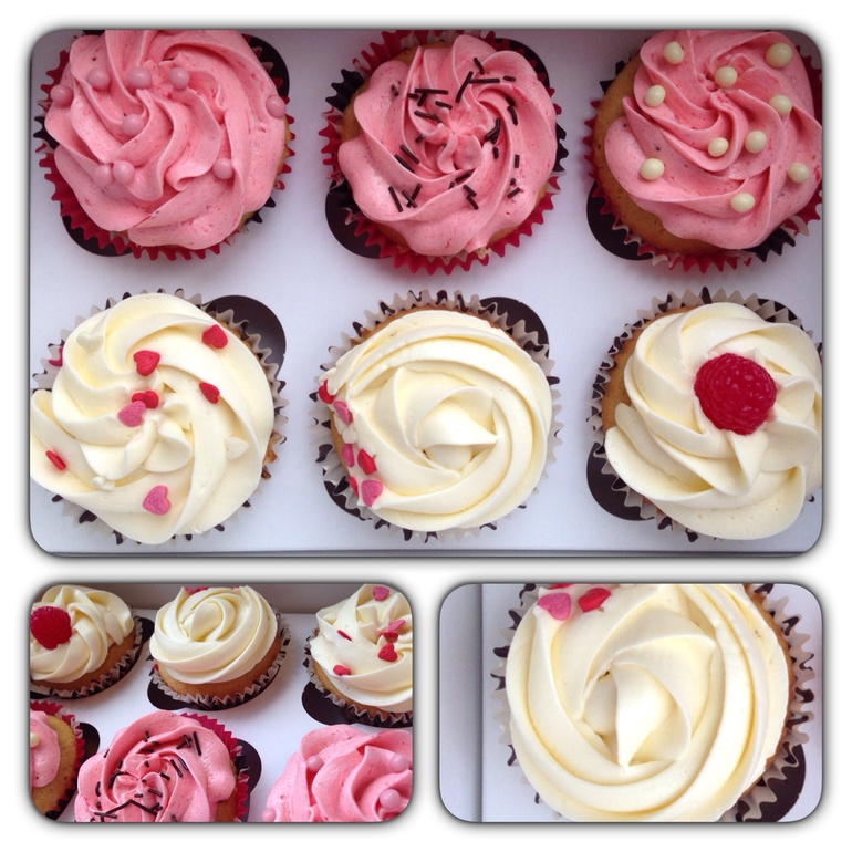 Капкейки с земляничкой внутри