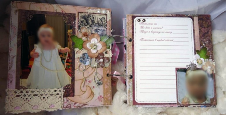 Фотоальбом-книга для пожеланий Алисы...(часть заказа)