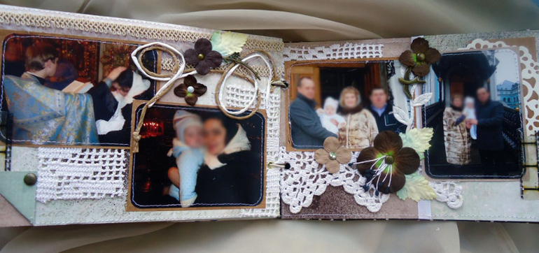 Мини альбомчики для крестных