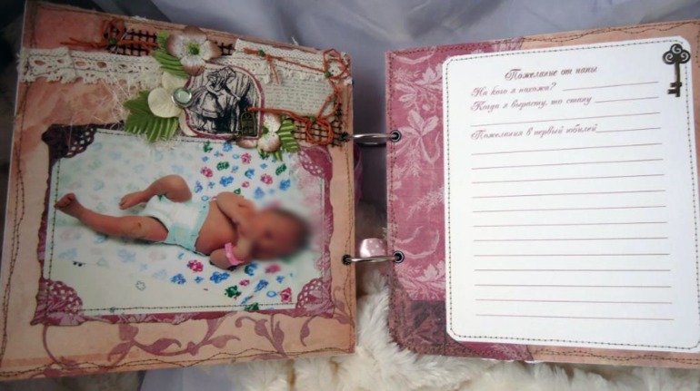 Фотоальбом-книга для пожеланий Алисы...(часть заказа)